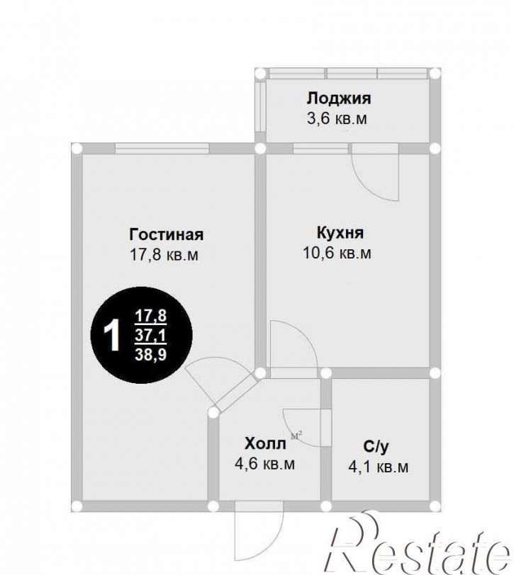 1-комн квартира улица Коммунистическая, 78