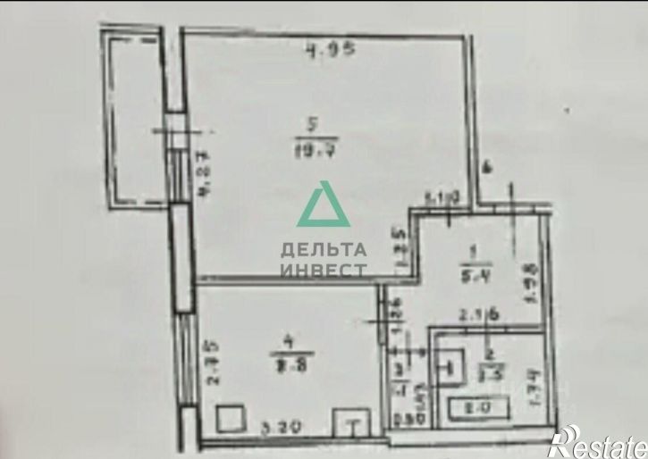 1-комн квартира ул Мелеузовская, 19,  д. 19