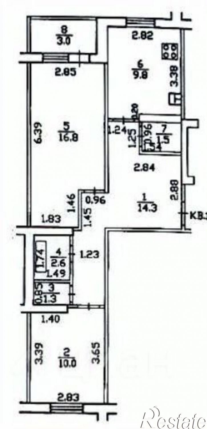 2-комн квартира ул Летчиков, 4/3,  д. 4/3