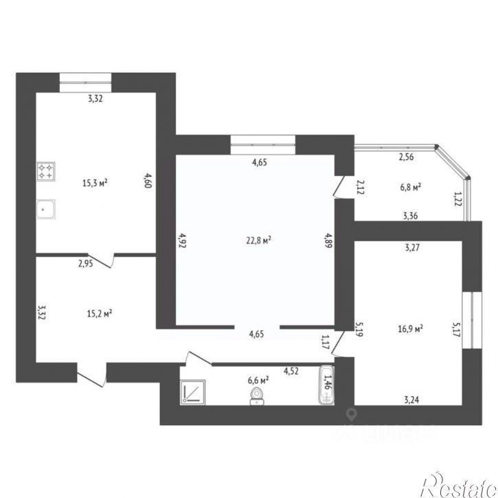 2-комн квартира ул Карла Маркса, 49/1,  д. 49/1