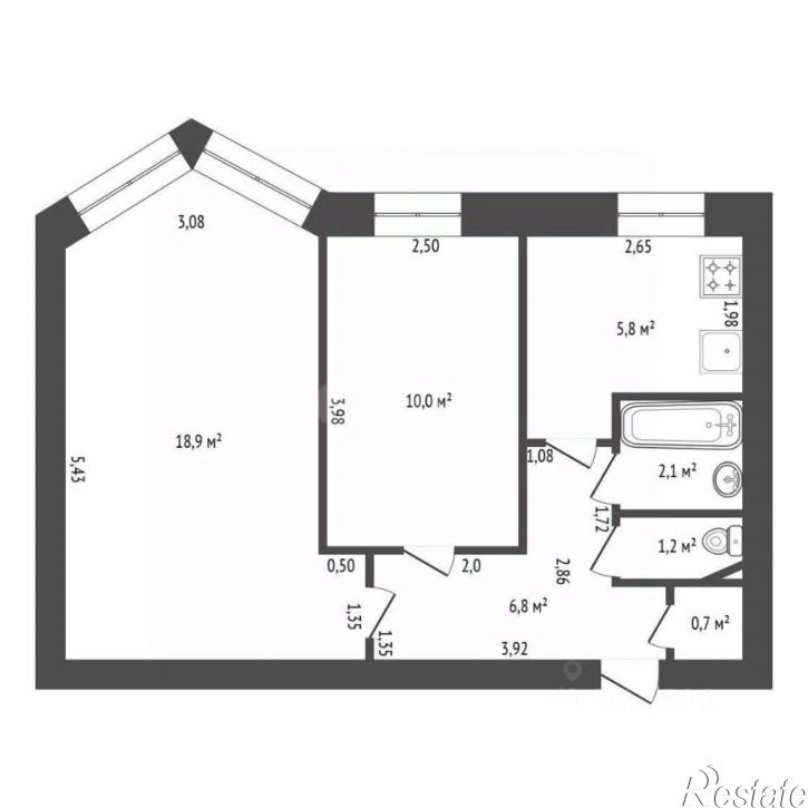 2-комн квартира ул Богдана Хмельницкого, 88,  д. 88