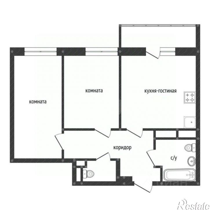 2-комн квартира ул Энтузиастов, 14,  д. 14