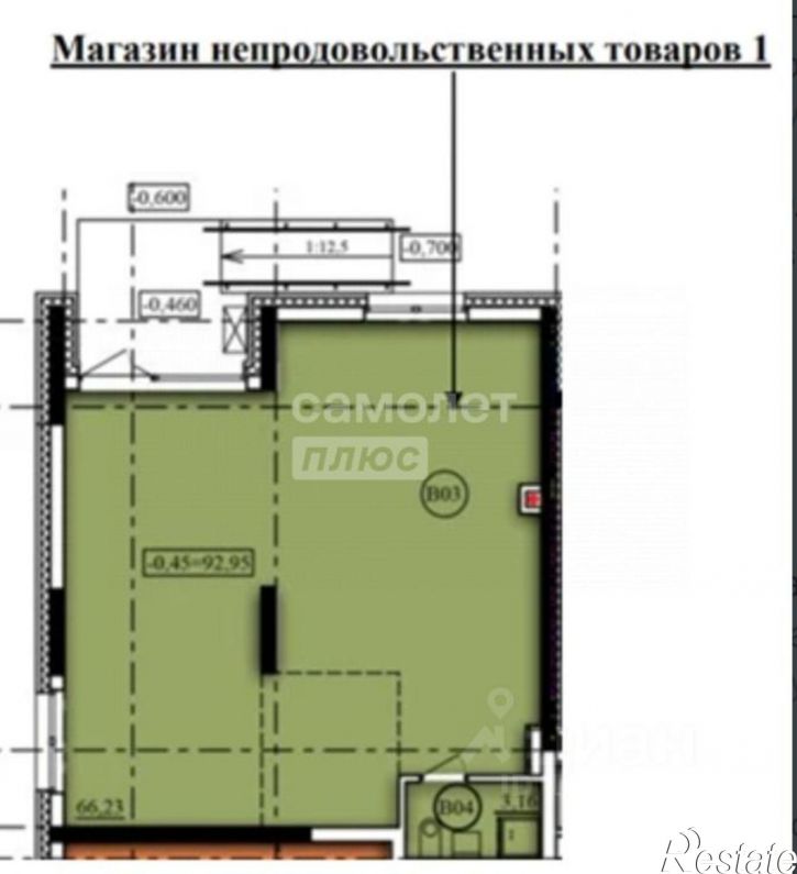 Торговое помещение ЖК Паруса тер., д.1