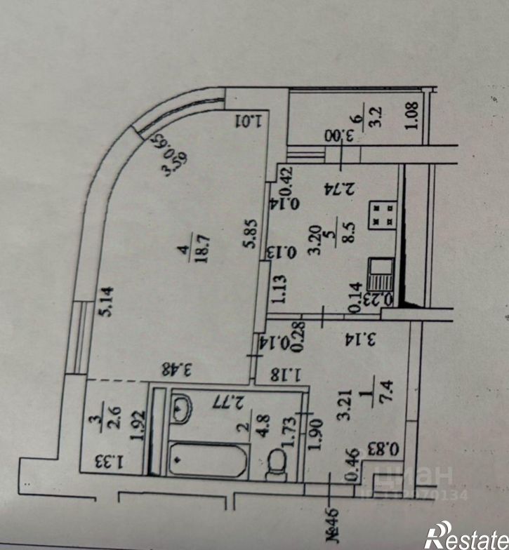 1-комн квартира ул Златоустовская, 20 3,  д. 20 3,  к. 3