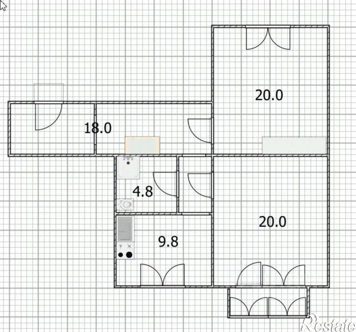 2-комн квартира ул Кольцевая, 25,  д. 25