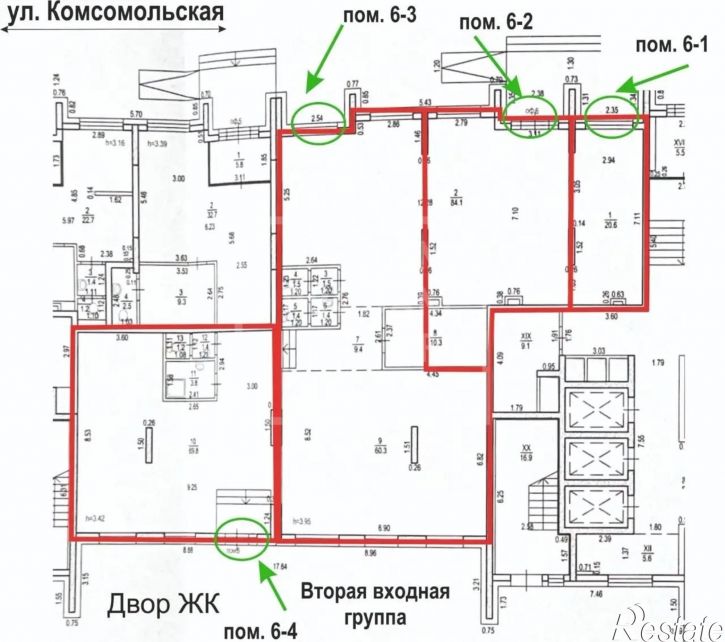 Торговое помещение Комсомольская улица, д.8