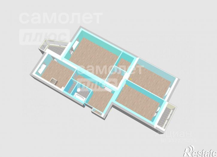 3-комн квартира ул Достоевского, 73/1,  д. 73/1