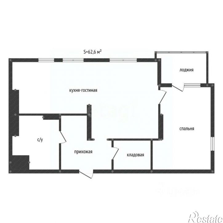 2-комн квартира ул Степана Злобина, 2/1,  д. 2/1