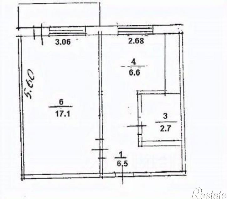 1-комн квартира ул Рабкоров, 6,  д. 6