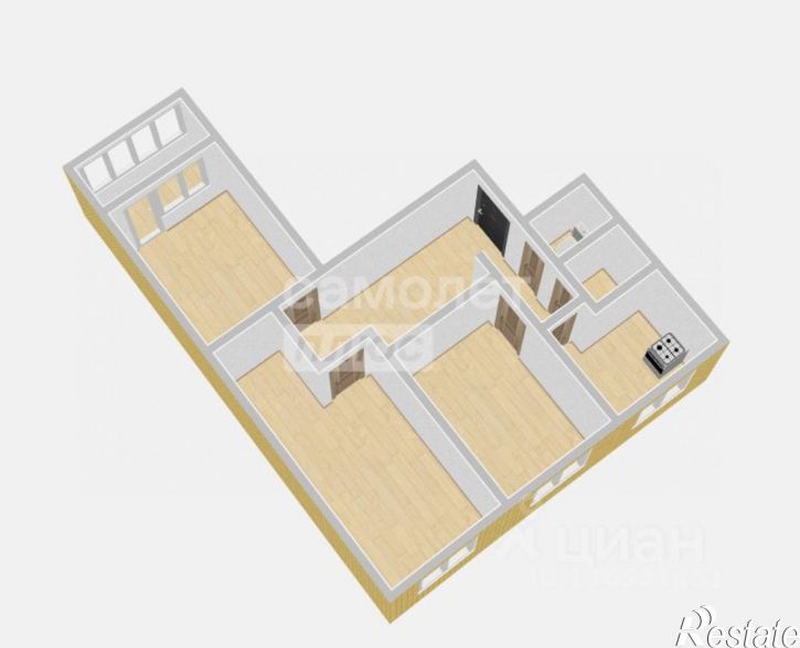 3-комн квартира ул Академика Курчатова, 65/9,  д. 65/9
