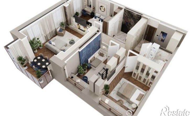 3-комн квартира в новом доме ул Аксакова, 14/1,  д. 14/1