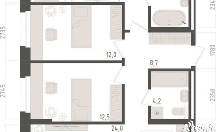 3-комн квартира в новом доме ул Аксакова, 14/1,  д. 14/1