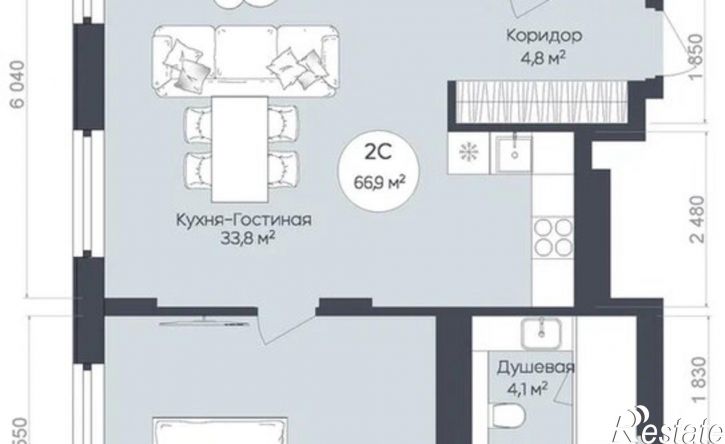 2-комн квартира ул Братьев Кадомцевых, 15,  д. 15