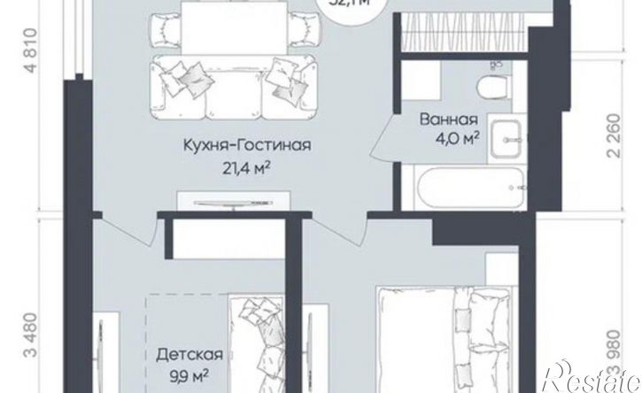 3-комн квартира ул Братьев Кадомцевых, 15,  д. 15