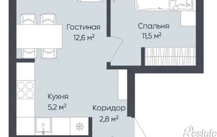 2-комн квартира ул Братьев Кадомцевых, 15,  д. 15