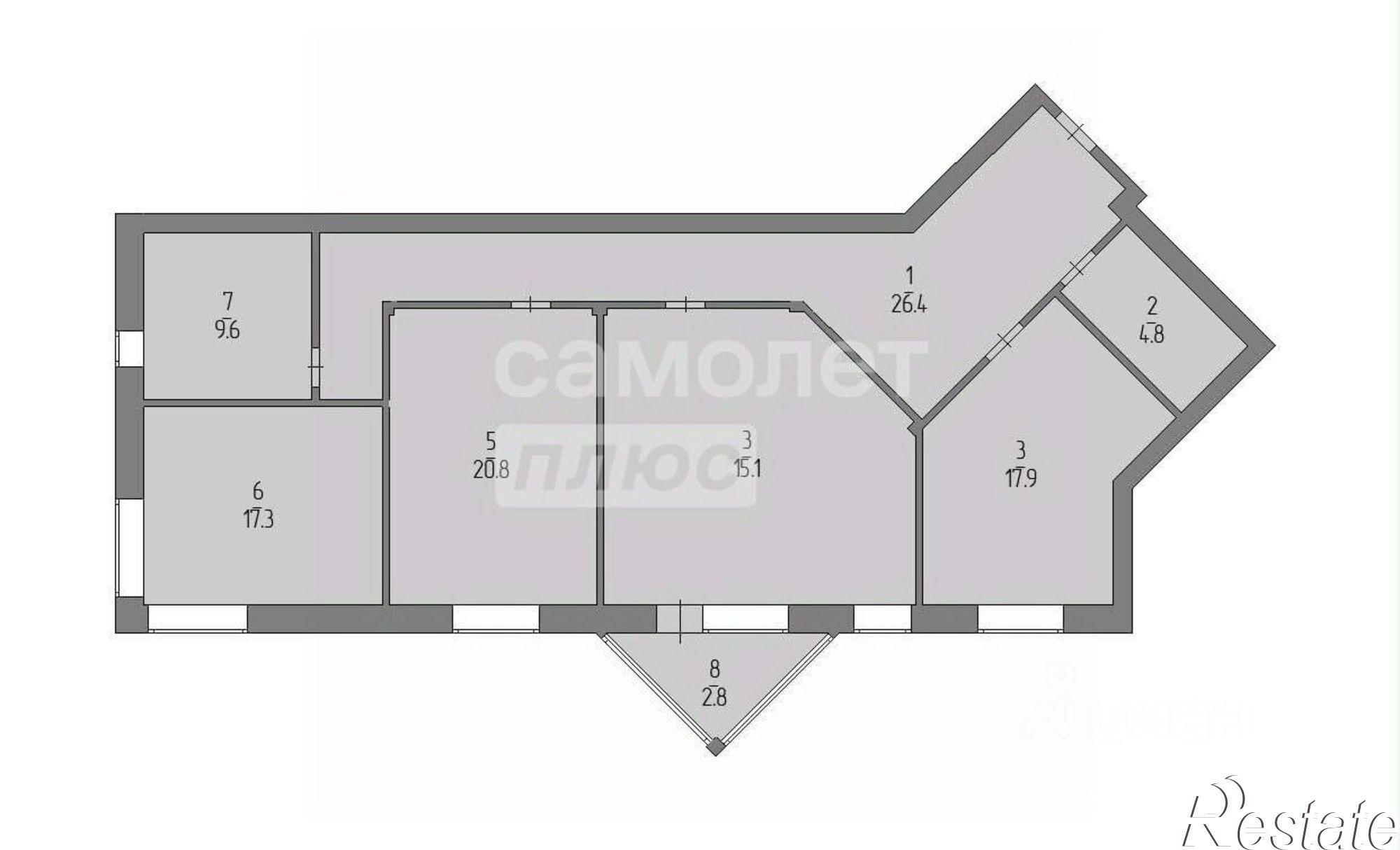 Купить квартиру за 22 100 000 рублей на ул Карла Маркса, 15/2