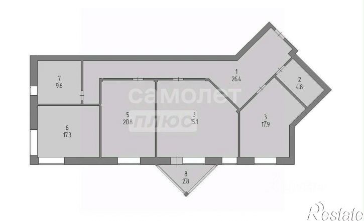 3-комн квартира ул Карла Маркса, 15/2,  д. 15/2
