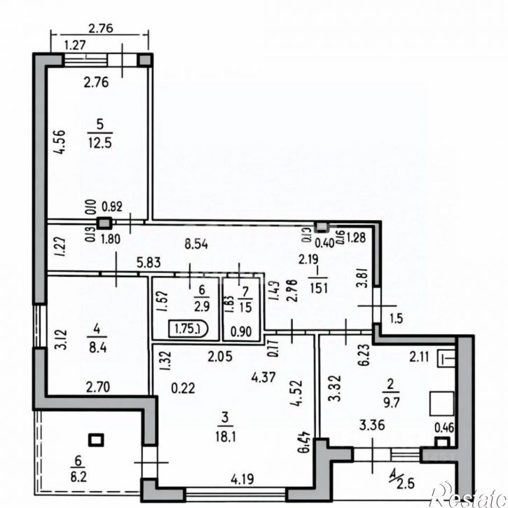 3-комн квартира ул Юрия Гагарина, 1 1,  д. 1 1,  к. 1