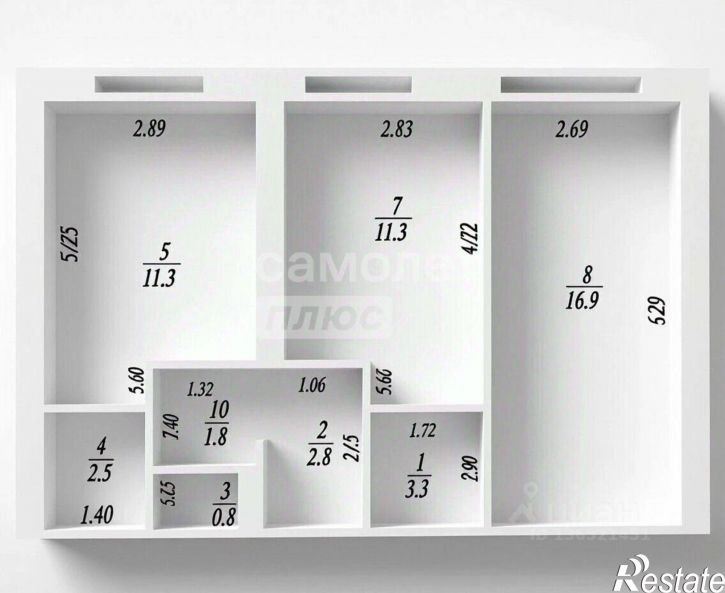 3-комн квартира ул Вологодская, 79а,  д. 79а