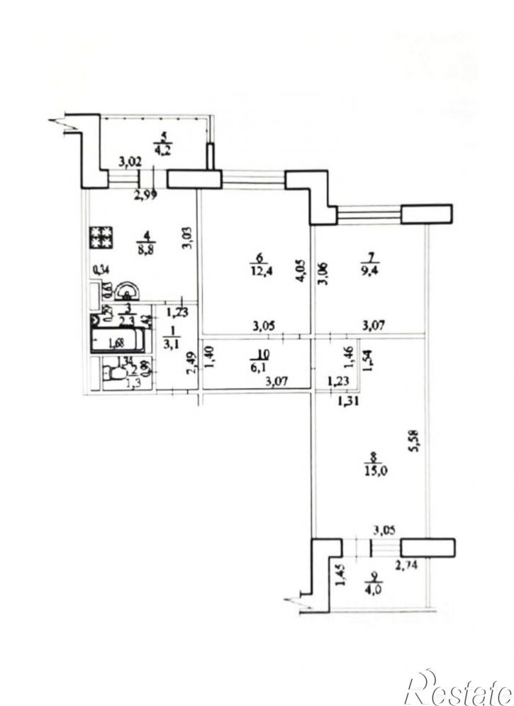3-комн квартира ул Миловская, 2Д,  д. 2Д