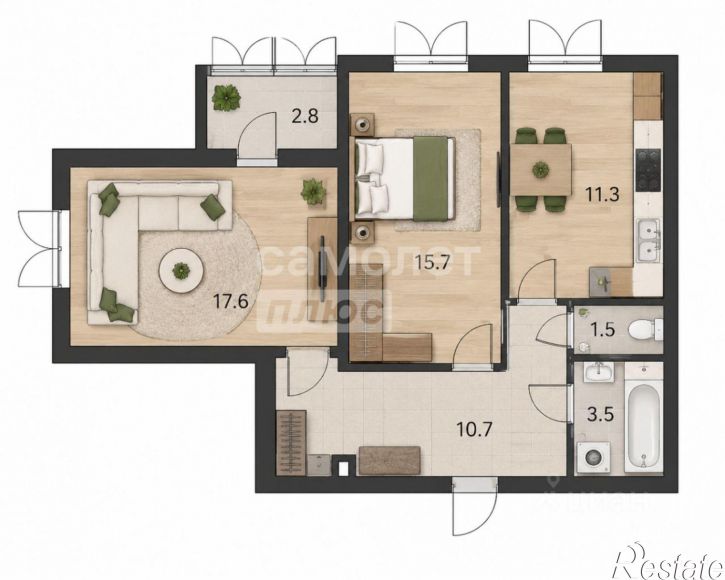 2-комн квартира ул Гафури, 56,  д. 56