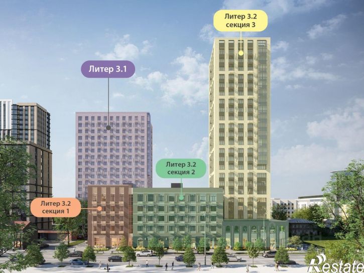 3-комн квартира в новом доме ул Аксакова, 14 1,  д. 14 1,  к. 1
