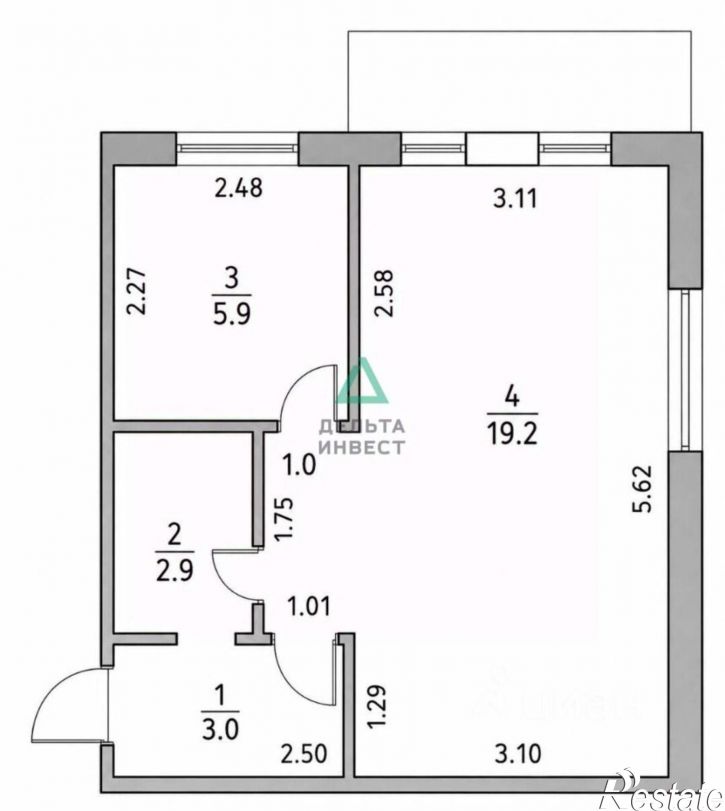 1-комн квартира ул Рихарда Зорге, 28/1,  д. 28/1