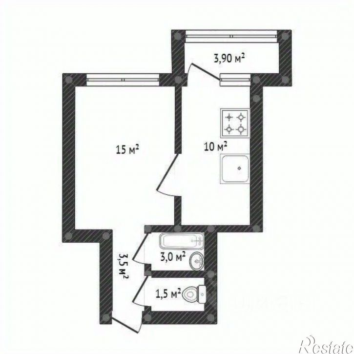 1-комн квартира ул Комсомольская, 135,  д. 135