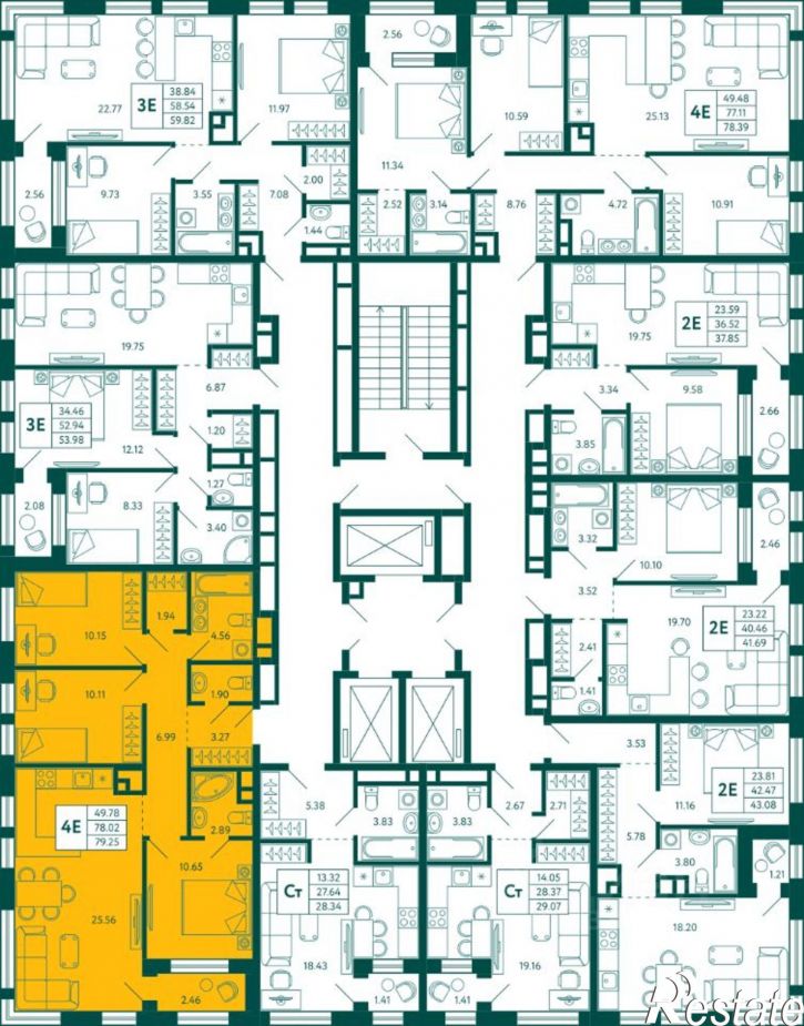 3-комн квартира в новом доме ул Авроры, 18 1,  д. 18 1,  к. 1