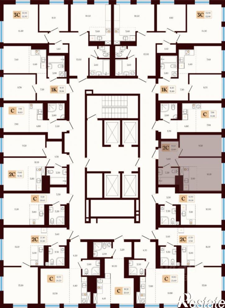 2-комн квартира в новом доме ул Сун-Ят-Сена, 22 1,  д. 22 1,  к. 1