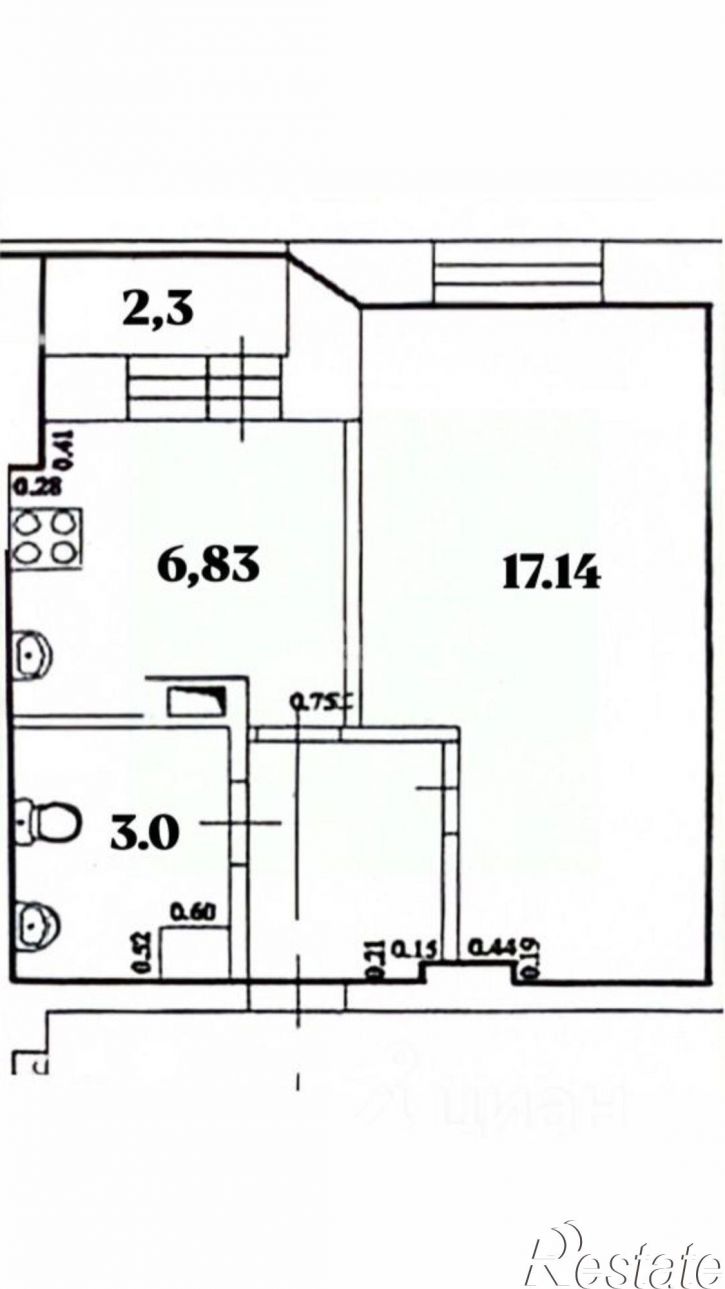 1-комн квартира ул Бакалинская, 64 3,  д. 64 3,  к. 3