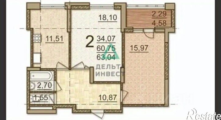 2-комн квартира ул Энтузиастов, 12,  д. 12