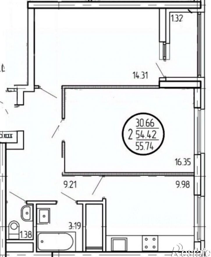2-комн квартира ул Гази Загитова, 11/2,  д. 11/2