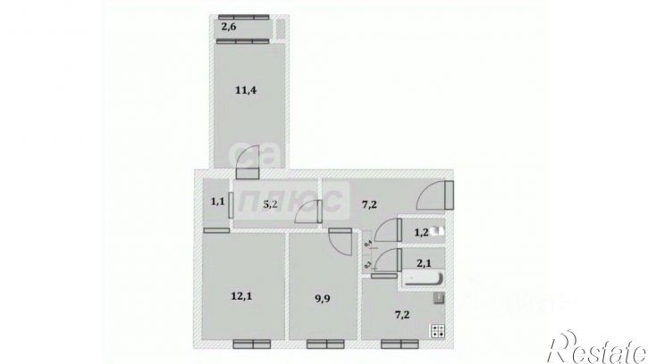 3-комн квартира ул Комсомольская, 37,  д. 37