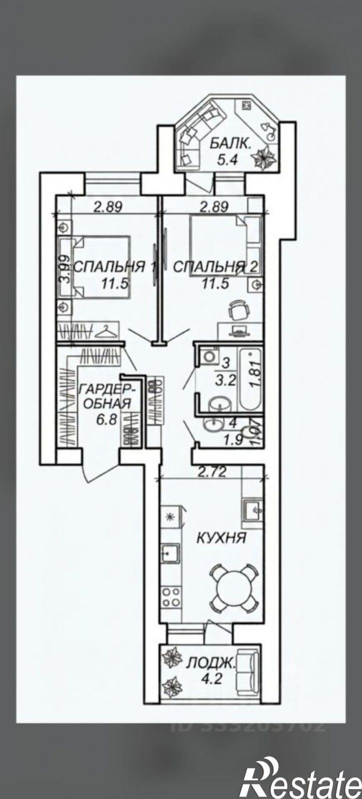 1-комн квартира ул Маршала Жукова, 2/8,  д. 2/8