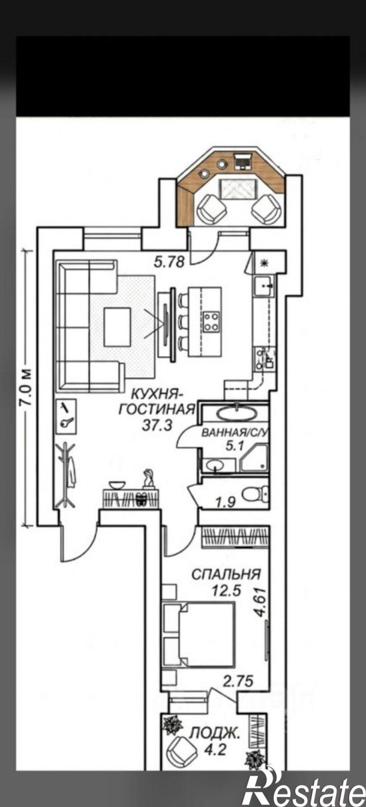 1-комн квартира ул Маршала Жукова, 2/8,  д. 2/8