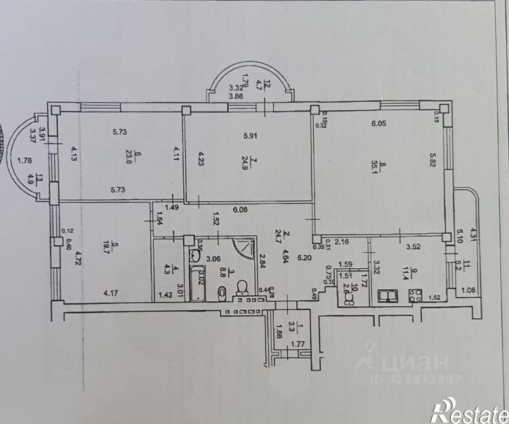 4-комн квартира ул Пушкина, 45 2,  д. 45 2,  к. 2