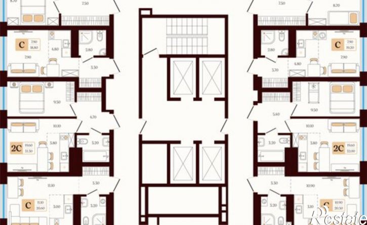 2-комн квартира в новом доме ул Сун-Ят-Сена, 22 1,  д. 22 1,  к. 1