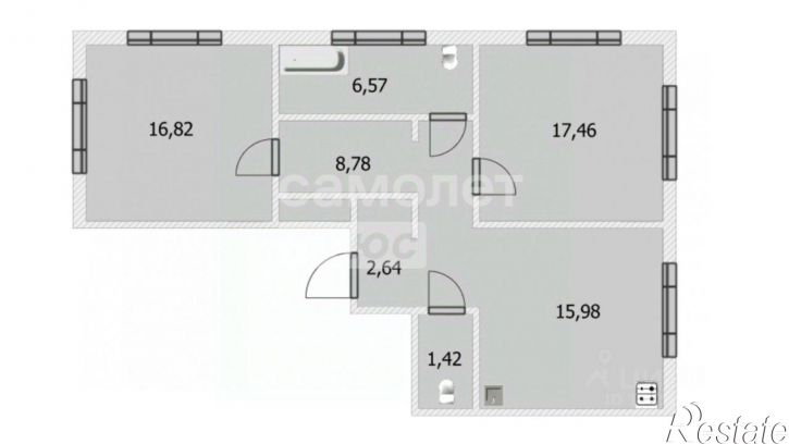 2-комн квартира ул Рихарда Зорге, 73/1,  д. 73/1