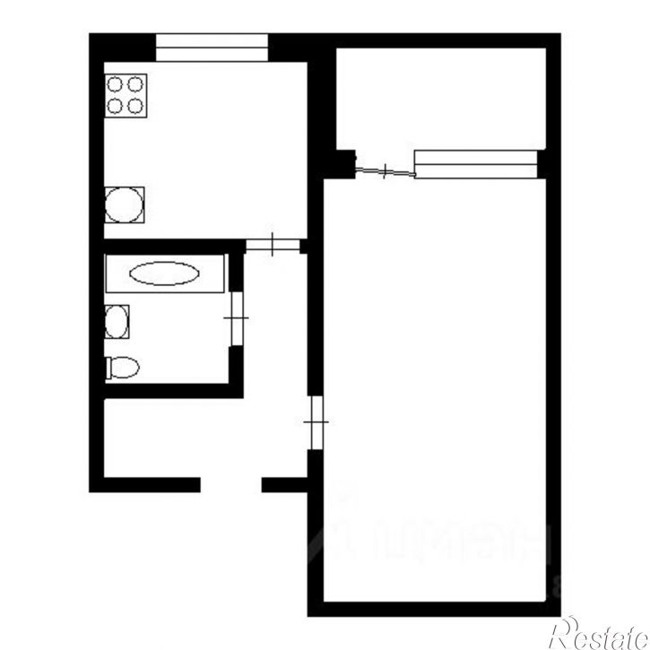1-комн квартира ул Юрия Гагарина, 30,  д. 30