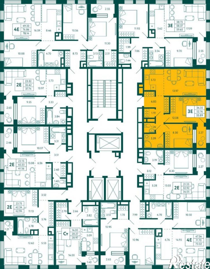 2-комн квартира в новом доме Коровий спуск, 5,  д. 5