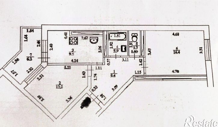 2-комн квартира ул Генерала Кусимова, 15,  д. 15