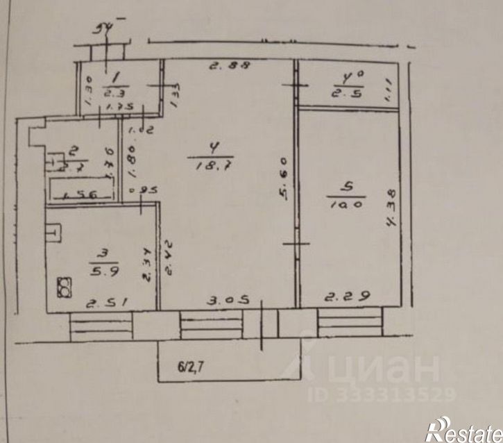 2-комн квартира пр-кт Октября, 13/1,  д. 13/1