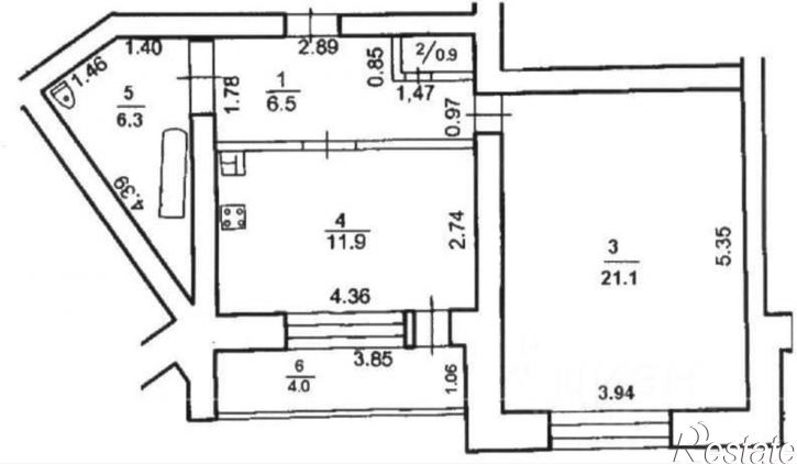 1-комн квартира ул Левитана, 38/3,  д. 38/3