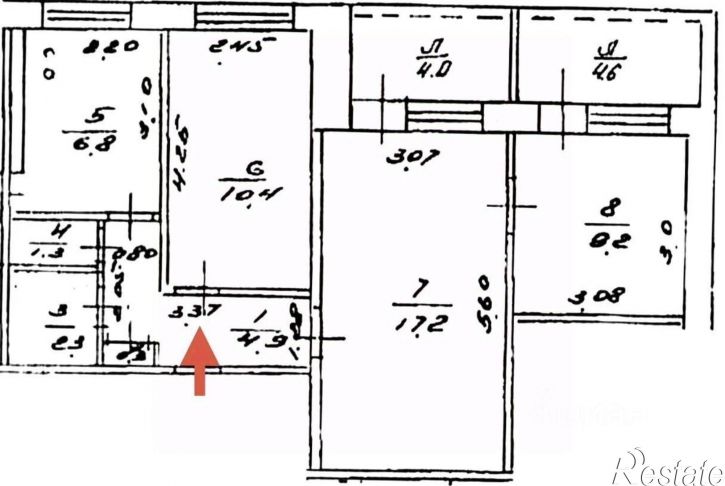 3-комн квартира ул Гафури, 19,  д. 19