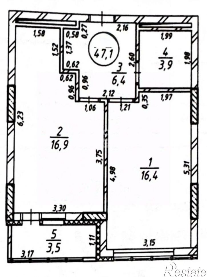 2-комн квартира ул Комсомольская, 15,  д. 15