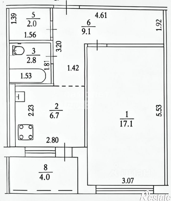 1-комн квартира ул Транспортная, 30/5,  д. 30/5
