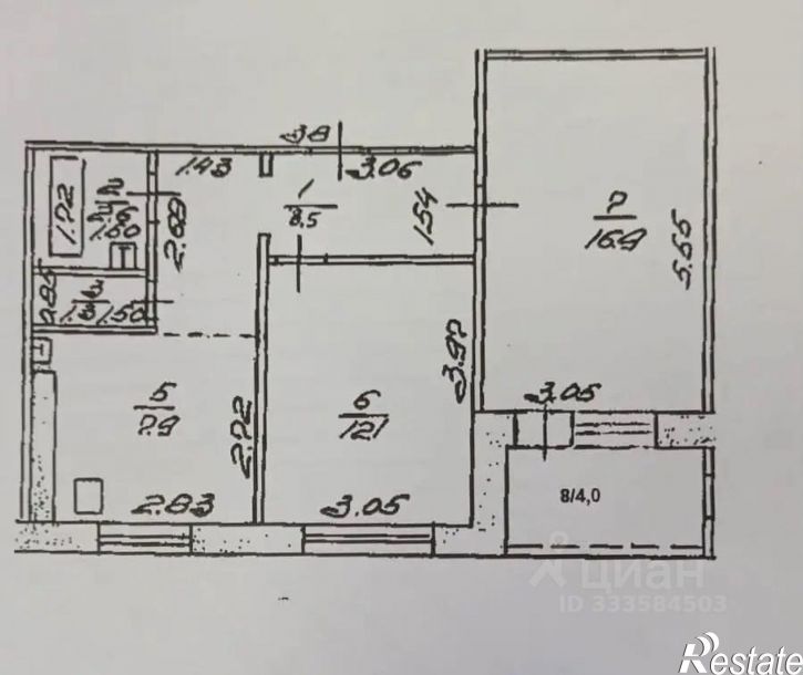 2-комн квартира ул Юрия Гагарина, 28/1,  д. 28/1