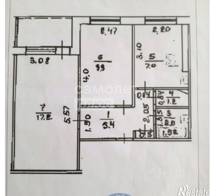 2-комн квартира ул Казанская, 6,  д. 6