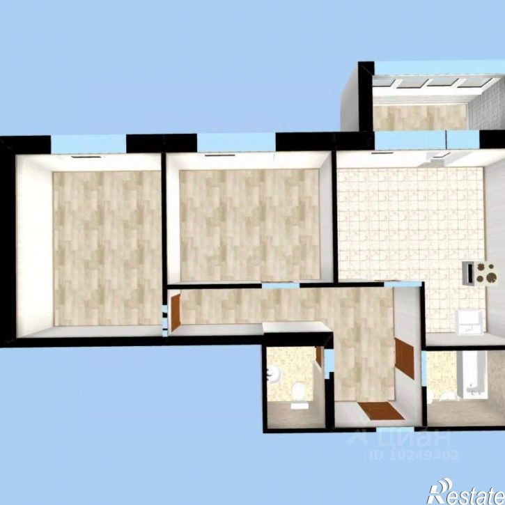 2-комн квартира улица Чернышевского, 24,  д. 24